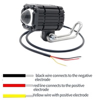 Usine 12V Moto Système D'éclairage LED Phare Mini Conduite Brouillard Lumière Projecteur Lampe Projecteur Laser Lentille pour Moto