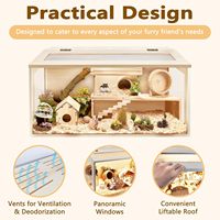 Grand Cochon d'Inde Chinchilla Hamster Nain Habitats Entièrement Transparent Diy Petits Animaux Cages Pour Hamster Fabrication de Maison