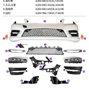 Mercedes-Benz Classe C W204 - Encadrements des feux de jour A2048851353 A2048851453 ABS Neuf - Product Image 2