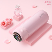Bouteille d'eau intelligente électronique en acier inoxydable de haute qualité, isolation thermique 12-24 heures, utilisation domestique et extérieure, grande capacité, USB