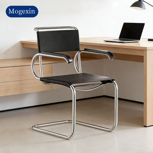 <b>Leather</b> Hotel Office Reception Area Lounge <b>Chairs</b> Sale Living Spaces Large <b>Recliner</b> <b>Chair</b> Reading Armchairs Modern Design Metal - Product Image 3