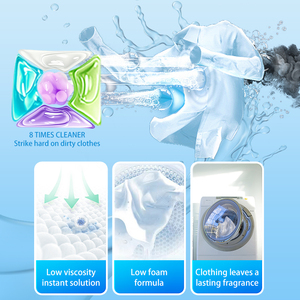 OEM/ODM Capsules de lessive jetables 5-en-1 : <span class=keywords><strong>Gel</strong></span> liquide, perles de parfum et désinfectant pour vêtements - Product Image 2