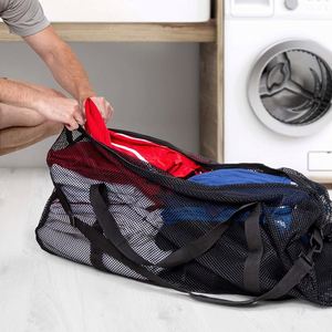 Muestra Gratis: Bolsa de Deporte y Viaje Extra Grande Personalizada de Malla con Cremallera y Correa para el Hombro - Product Image 3