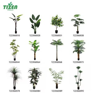 Tizen usine grandes fausses plantes Olive bambou branches et feuilles de palmier artificielles pour intérieur extérieur - Product Image 4