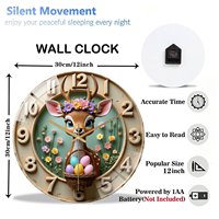 Jam Kaca Bundar 30cm Khusus Pilot dengan Baling-Baling Kustom