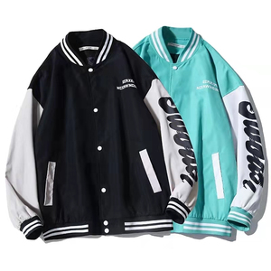 เสื้อแจ็กเก็ตเบสบอลสำหรับผู้<span class=keywords><strong>ชาย</strong></span>เสื้อโค้ทแบบฮิปฮอประบายอากาศได้ดีคลาสสิกสุดเจ๋ง - Product Image 1