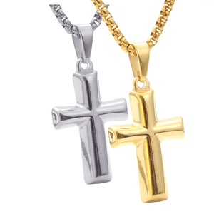 <b>Cross</b> Pendant Necklace Stainless Steel Unisex Gift Jewelry Fashion Hip Hop Style - Product Image 1