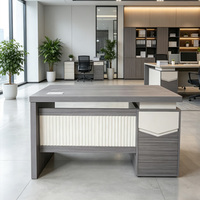 Bureau informatique moderne en MDF pour poste de travail hospitalier ou de bureau, bureau de direction à hauteur réglable, usage commercial, vente en gros, grande taille