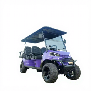 Carrito de Golf Eléctrico Todoterreno de 6 Plazas con Batería de Litio, Velocidad de 50-70 km/h y Autonomía de 70-90 km, Certificado por la CE para Uso en Carreteras No Públicas - Product Image 1