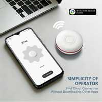 Rastreador de Plástico con Batería Reemplazable, Compatible con Google Finder, Etiqueta Inteligente para Llaves, Autos y Motocicletas con GPS