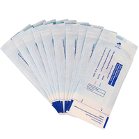 Sachets de Stérilisation Auto-Scellants Transparents Bleus pour Fournitures Dentaires Multi-usages 10x3.5in