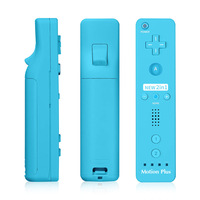 Accessoires de jeu 2 en 1, télécommande Motion Plus et manettes Nunchuck avec moteur de vibration pour console Wii