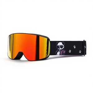 ฟิล์มกันฝ้าแบบเต็มหน้าสำหรับแว่นตาสกีแบบสองชั้น ป้องกันลม กันกระสุน สายรัดลายแพนด้า แว่นตาสกี - Product Image 1