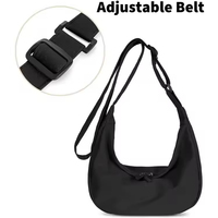 Sac à bandoulière géométrique en nylon imperméable pour femme, avec sangle épaisse, idéal pour l'extérieur – Fabrication OEM/ODM sur mesure