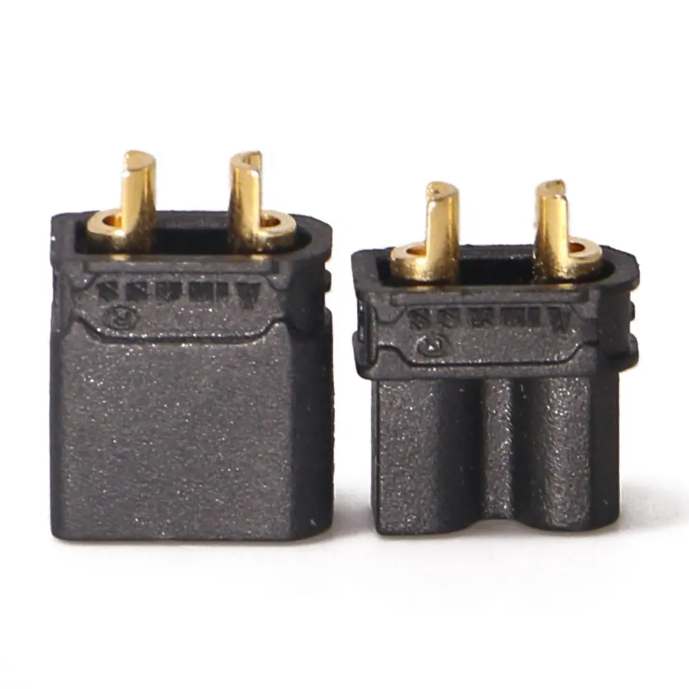 Yellow Black Amass Safety RC Waterproof Male and Female Battery XT30 XT30U Connector with Cable Wire