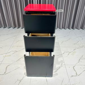 Modern Luxury Stainless Steel <b>Salon</b> Trolley High Quality Metal <b>Furniture</b> for Barber Hair <b>Salons</b> Beauty Cart With Stylish Design - Product Image 3