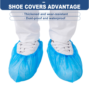 Havei hixin חד פעמי cpe נעל כיסוי בטיחות פלסטיק נגד השקופית יצרן nonwove ללא להחליק נעליים מכסה הסיטונאי - Product Image 3