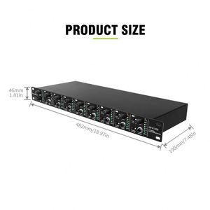 <span class=keywords><strong>Amplificador</strong></span> de Auriculares Profesional de 8 <span class=keywords><strong>Canales</strong></span> con Logotipo OEM Gratuito, <span class=keywords><strong>Amplificador</strong></span> de Monitoreo para Estudio en Vivo y Escenario 1U 6.5 - Product Image 2