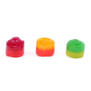 AMOS Caramelle Morbide a Doppio Gusto alla Frutta 10g Halal, Snack Gommoso alla Frutta, Gusti Fragola Limone Mela Uva - Product Image 4