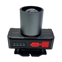 Lampe frontale LED rechargeable USB portable, étanche, super lumineuse 3W en ABS, avec zoom, idéale pour le camping - Vente en gros