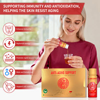 Complément alimentaire liquide à base d'extraits végétaux, anti-âge, antioxydant, boisson à base de plantes pour soutenir l'immunité