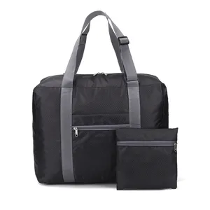 Eco bagagem dobrável viagem Duffel saco durável esporte ginásio saco grande Weekender Overnight sacos personalizados