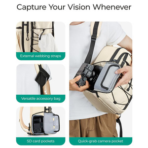 Biểu tượng tùy chỉnh không thấm nước chuyên nghiệp DSLR <span class=keywords><strong>SLR</strong></span> bánh kỹ thuật số video máy ảnh Túi du lịch máy ảnh ba lô với ngăn máy tính xách tay - Product Image 3