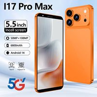 Smartphone 5G LTE 2026 17 Pro Max avec écran 120Hz de 6,9 pouces, appareil photo arrière 108MP, 16 Go + 1 To de stockage, processeur Octa Core MTK, batterie 6000 mAh, Android