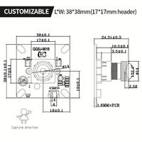 WFH/OLT Lage Verlichting IMX307 1080P 60fps Hoge Definitie Hoge Frame Rate Monitoring USB Smart Vending Machine Camera Module