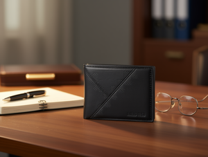 Portafoglio da Uomo in Vera Pelle, Chiusura a 7 Pieghe, Stile Minimalista, Ideale come Regalo - Product Image 2