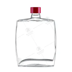 Custom Empty 750ml 700ml 500ml for Vodka Whisky Tequila Liquor Spirits Glass Bottle with Stopper Screw Cap