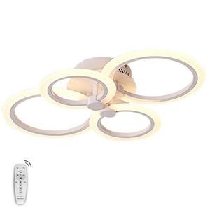 โคมไฟเพดานอะคริลิคแบบโมเดิร์นโคมไฟระย้าที่ทันสมัยโคมไฟระย้าที่ทันสมัยสำหรับห้องนั่งเล่นห้องนอนพร้อมรีโมทคอนโทรล - Product Image 2