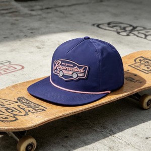 Unisex 5-<b>panel</b> Embroidery Logo Flat Brim Hat Custom Wholesale Performance Sport Gorras Hip Hop Rope Snapback Outdoor - Product Image 1