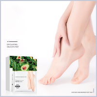 Avocat niacinamide tendre et lisse masque pour les pieds hydratant éclaircissant teint adoucissant masque pour les pieds à la kératine