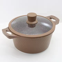 Ensemble de 10 ustensiles de cuisine en aluminium antiadhésif, vente chaude, cuisinière à gaz, cuisinière à induction, poêle à frire universelle, marmite, wok avec couvercle