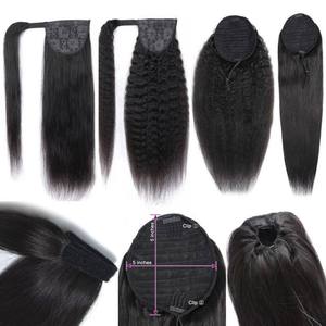 Extensiones de Cabello Humano Virgen Natural ELI al por Mayor, Cola de Caballo Rizada Brasileña, Extensiones de Cabello Humano Rizado Enrollado al por Mayor - Product Image 6