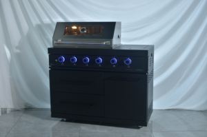 Cucina e Piano di Lavoro per Esterni di Alta Qualità con Mini Frigorifero in Vetro e Luce LED per Cucina all'Aperto e <span class=keywords><strong>Barbecue</strong></span> - Product Image 3