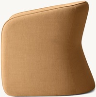 Fauteuil individuel en velours de style américain moderne pour salon de luxe