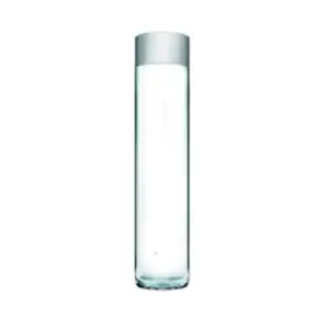 Empty transparent 1000ml 750ml 500ml 375ml high flint juice drink beverage mineral water voss glass bottle with plastic lid