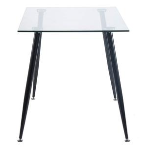 HarperBright Designs Table à manger rectangulaire en verre 120 x 70 x 75 cm Style moderne et minimaliste - Product Image 2