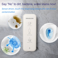 Distributeur de savon mural automatique 3-en-1 étanche IPX7 avec capteur pour piscine publique et salle de bain, pulvérisation UV