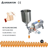 Nouvelle pompe à lobes électrique semi-automatique, servomoteur, machine de remplissage de liquides à haute viscosité, boissons, Groton Glass, trémie de 30L/50L