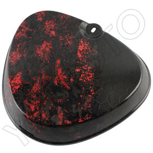 Pour Pièces de Moto Simson S50 S51 – Cache Latéral Carré en Fibre de Carbone Nid d'Abeille 100% – Protection de Réservoir et Batterie - Product Image 4