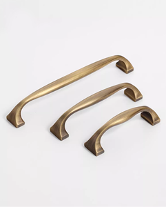 热卖黄金仿古美式实心黄铜橱柜门把手壁橱把手抽屉旋钮 - Product Image 5