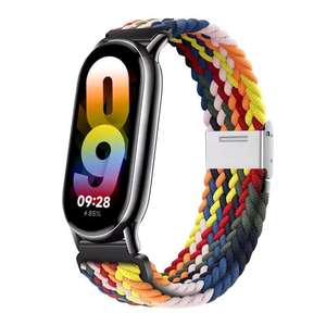 Bracelet en nylon tressé avec boucle, bracelet en nylon tressé arc-en-ciel, adapté à Xiaomi Mi Band 9 - Product Image 2