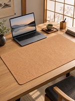 Tapis de bureau en liège, texture naturelle, tapis de table recyclable, imperméable, antidérapant, pour la maison et le bureau
