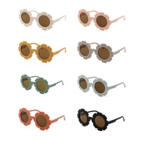 2025 nouveaux enfants fleur lunettes de soleil enfant en bas âge mignon lunettes florales en forme de fleur en plein air plage lunettes Protection UV bébé lunettes de soleil