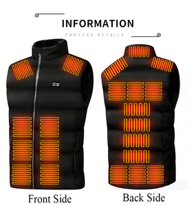 4-Control and 21-Heating Zones <strong>Heated</strong> Vest for Men and Women Battery USB Power Bank <strong>Rechargeable</strong> <strong>Gilet</strong> with Custom Logo - Product Image 2
