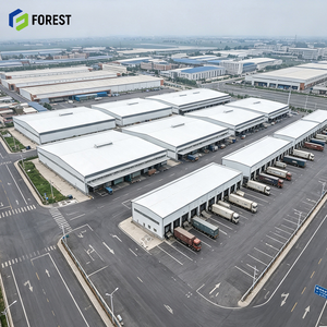 Heavy Industrial Galvanized Frame Structural Steel Industrial Workshop Warehouse Prefabricated Clear Span Depot Frame - Product Image 1