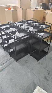 2026 Hot Selling Wholesale Iron Hair Beauty Salon <b>Trolley</b> Modern Multi-layer Mobile Rolling Beauty Cart for Warehouse Use - Product Image 3